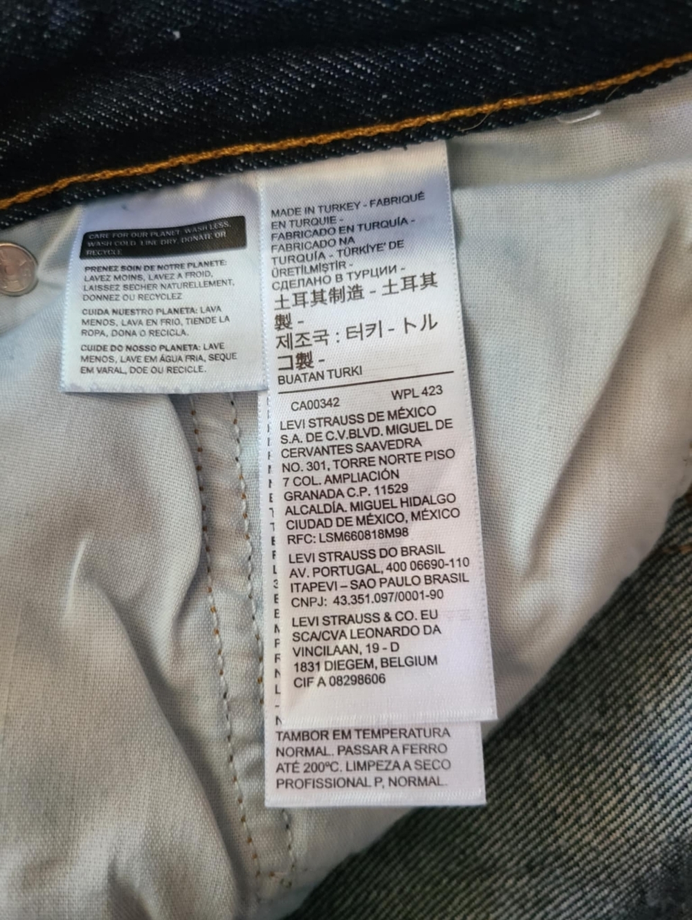 Levis 501 Original Jeans Dark Wash Size 32 X 30 - Picture 10 of 10